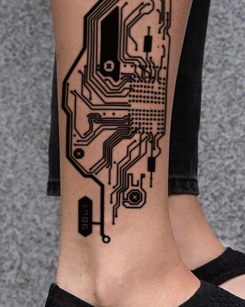 AI Sleeve Cyberpunk Tattoo - Image 3