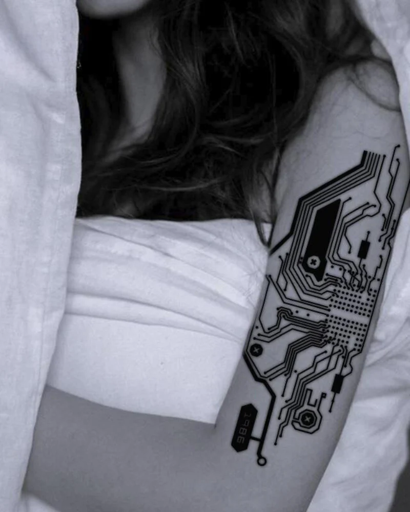 AI Sleeve Cyberpunk Tattoo - Image 4