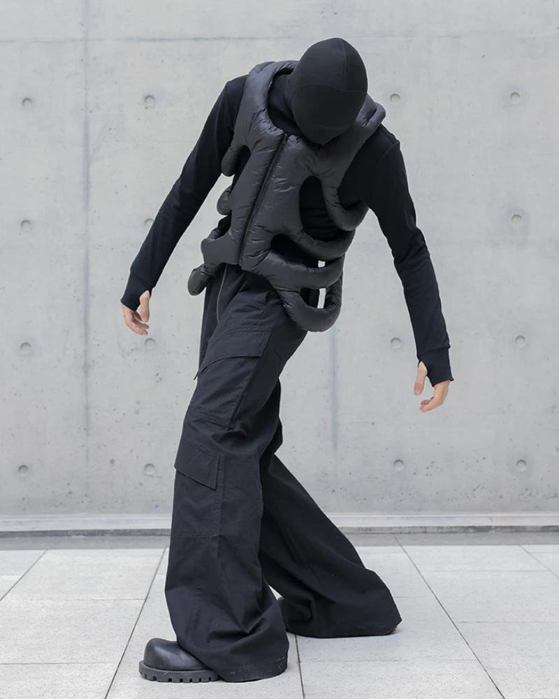Alien 3D Hollow Skeleton Cotton Vest and Hood (Sold Separately) - Image 14