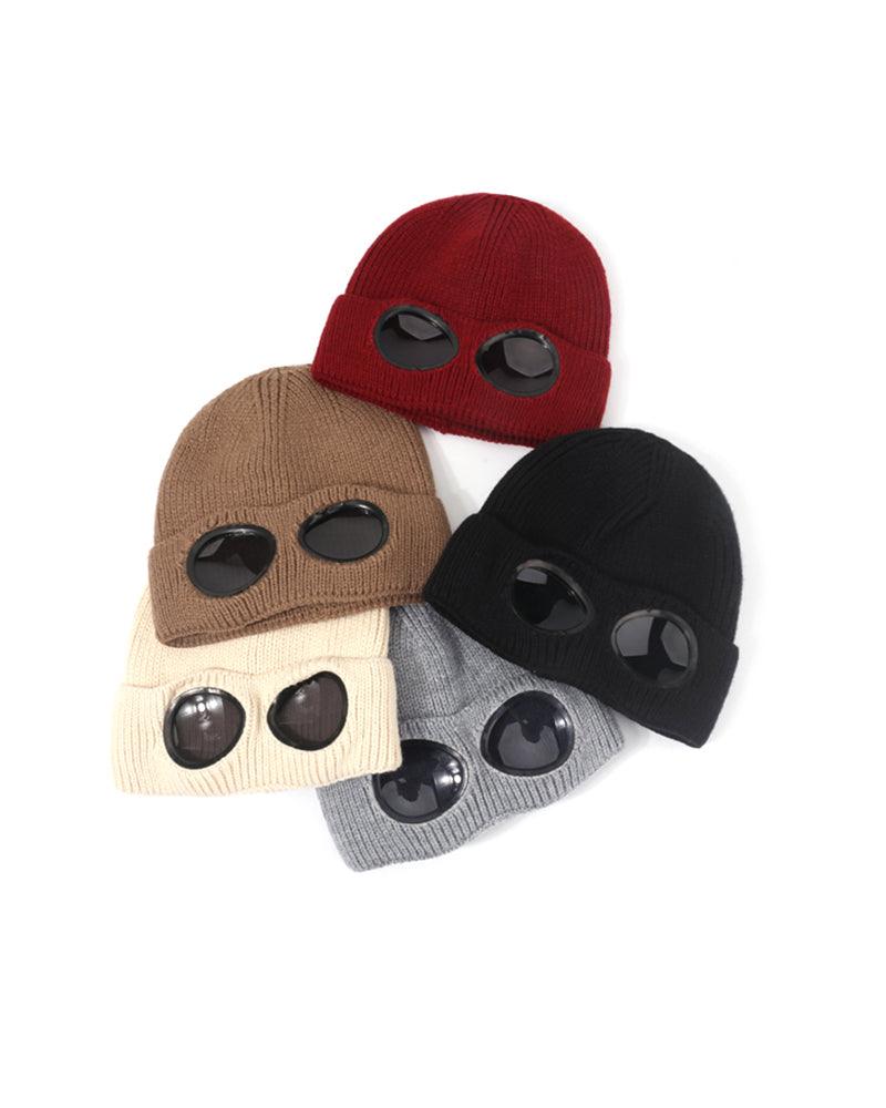 Aviator Sunglasses Knitted Futuristic Hat - Image 5