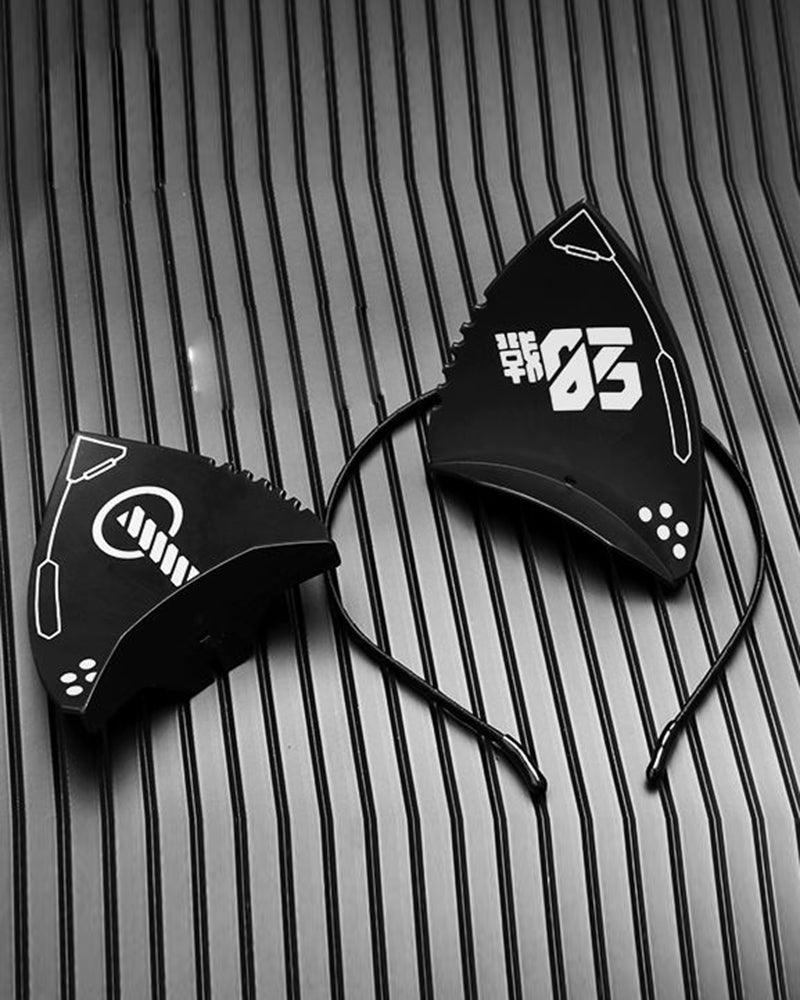 Bad Girl Cyberpunk Cat Ear Headband And Mask (Sold Separately) - Image 9