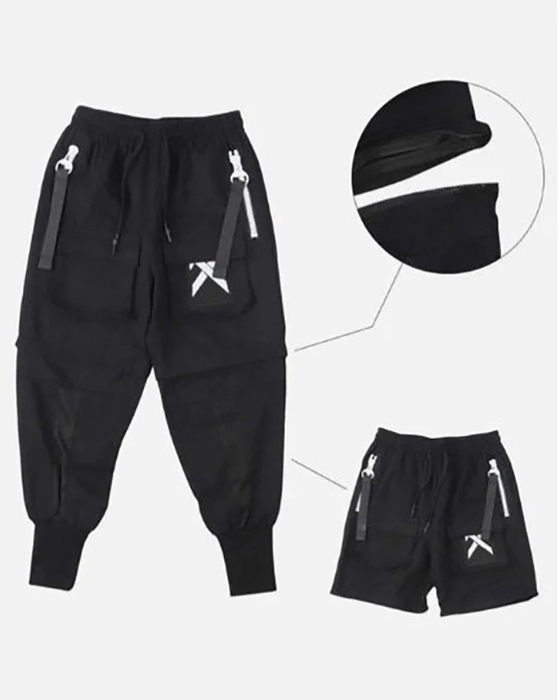Become An X-Man Techwear Black Cargo Pants - Image 6