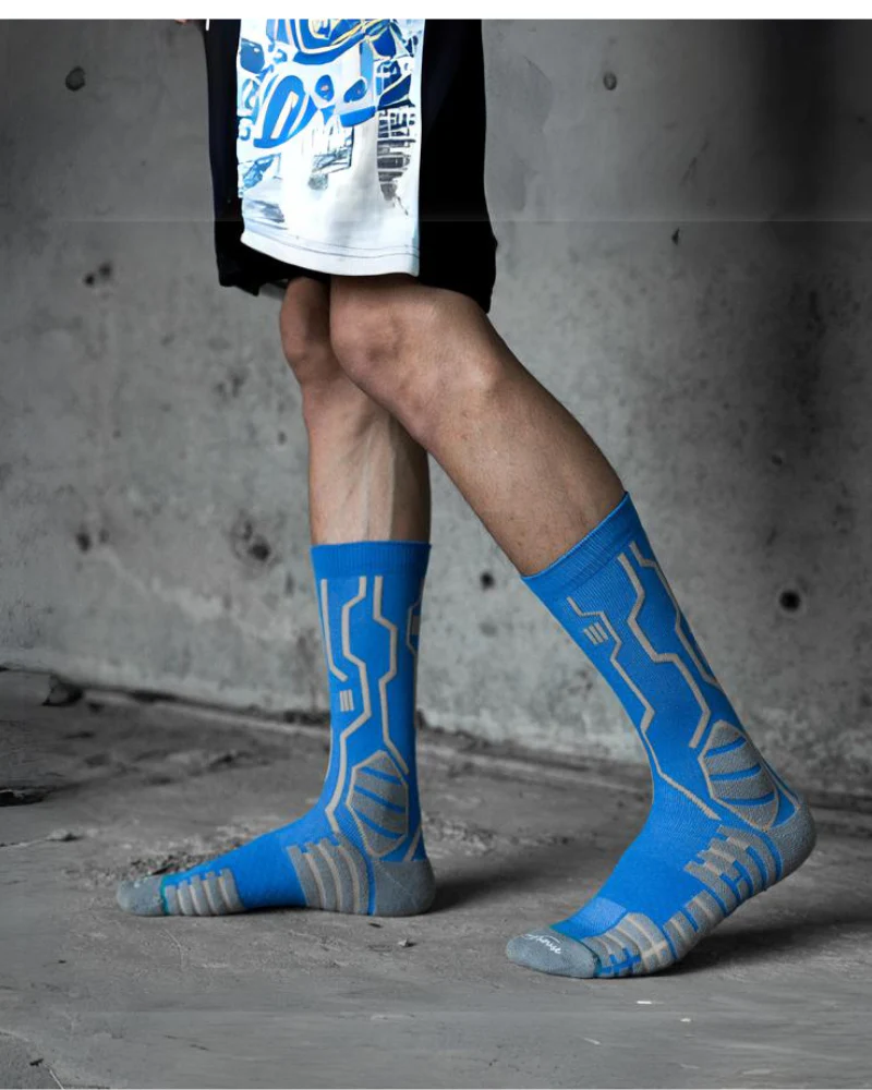 Cyberpunk Circuit Mid-calf Socks - Image 11