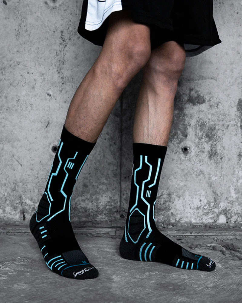 Cyberpunk Circuit Mid-calf Socks - Image 6