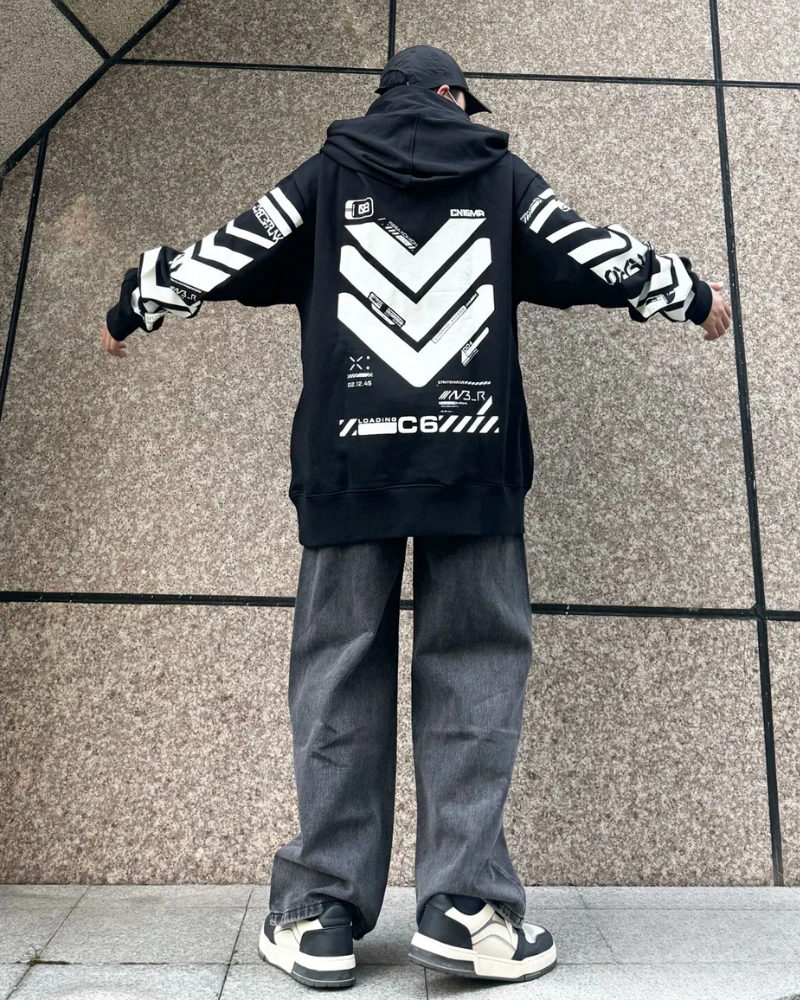 Cyberpunk City Futuristic Sci-Fi Hoodie - Image 13