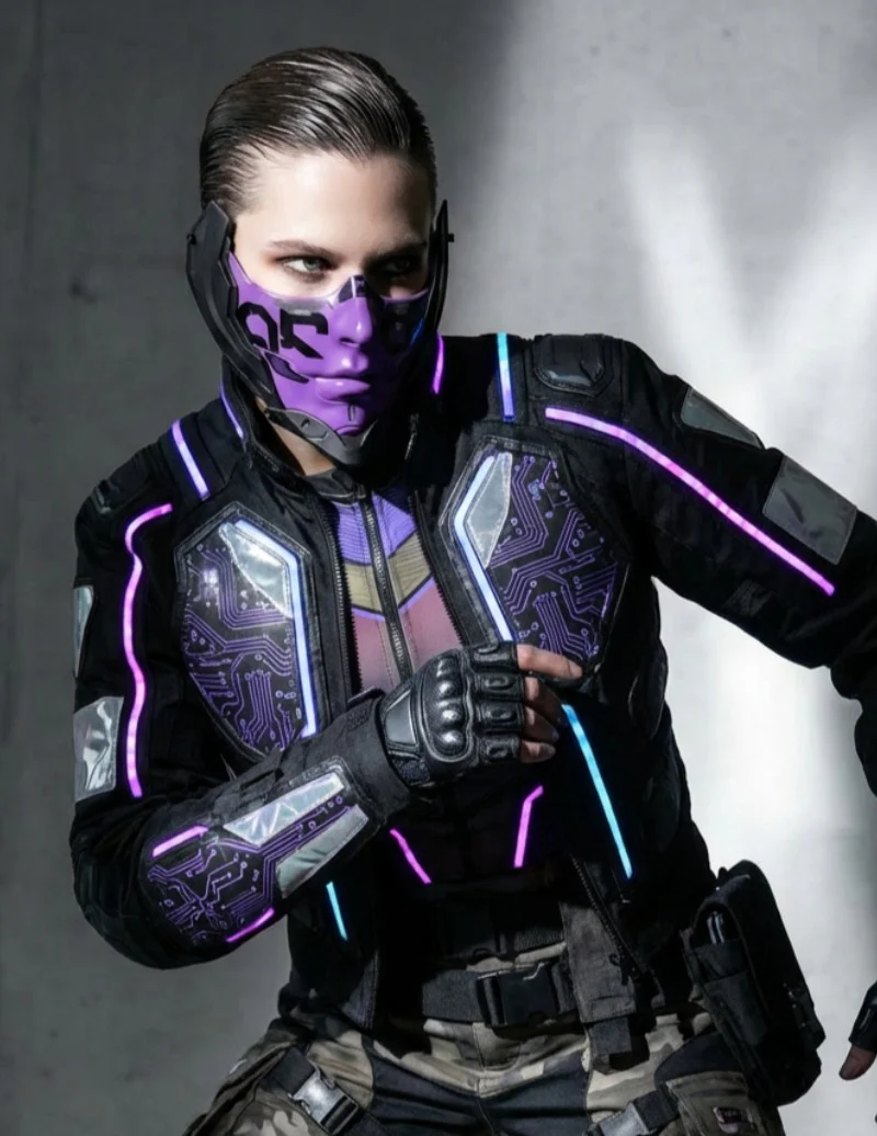 Cyberpunk Cosplay Half Face Mask - Image 3