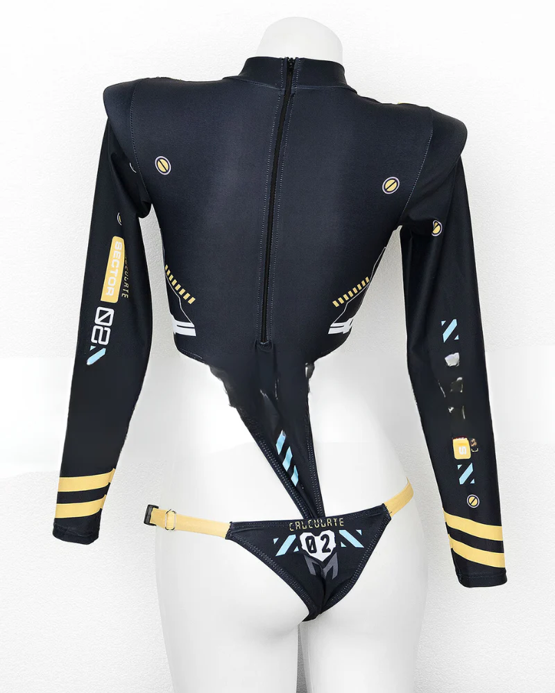 Cyberpunk Cut-out Bodysuit - Image 4