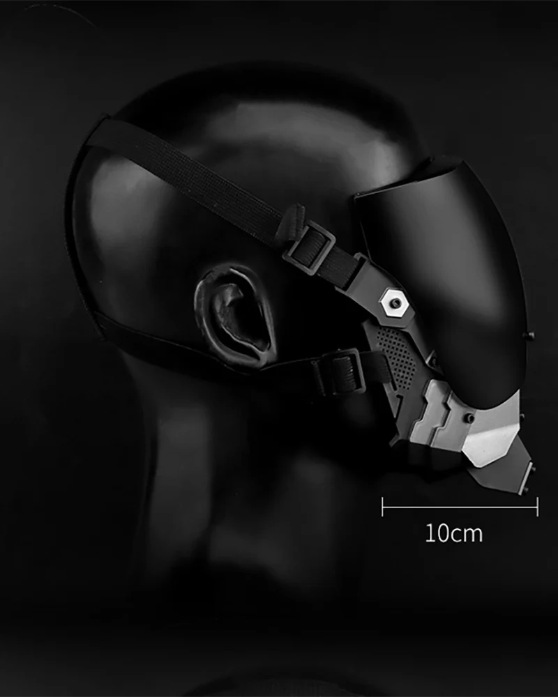 Cyberpunk Functional Half Helmet Mask - Image 5
