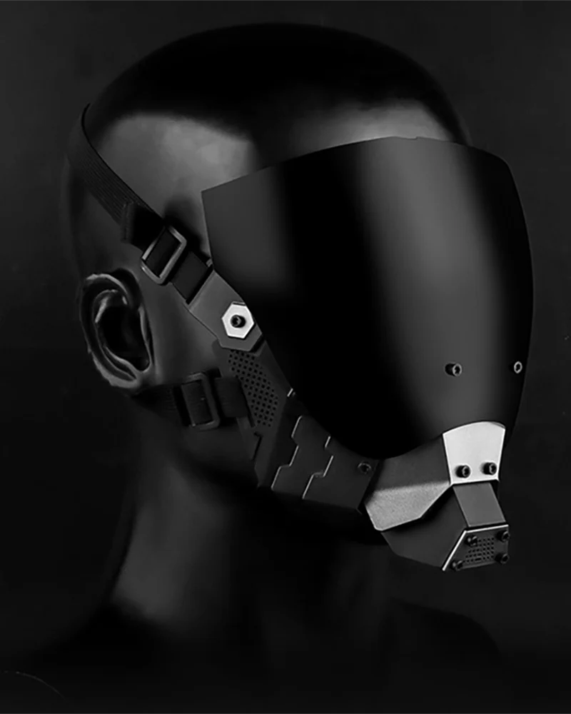 Cyberpunk Functional Half Helmet Mask - Image 7