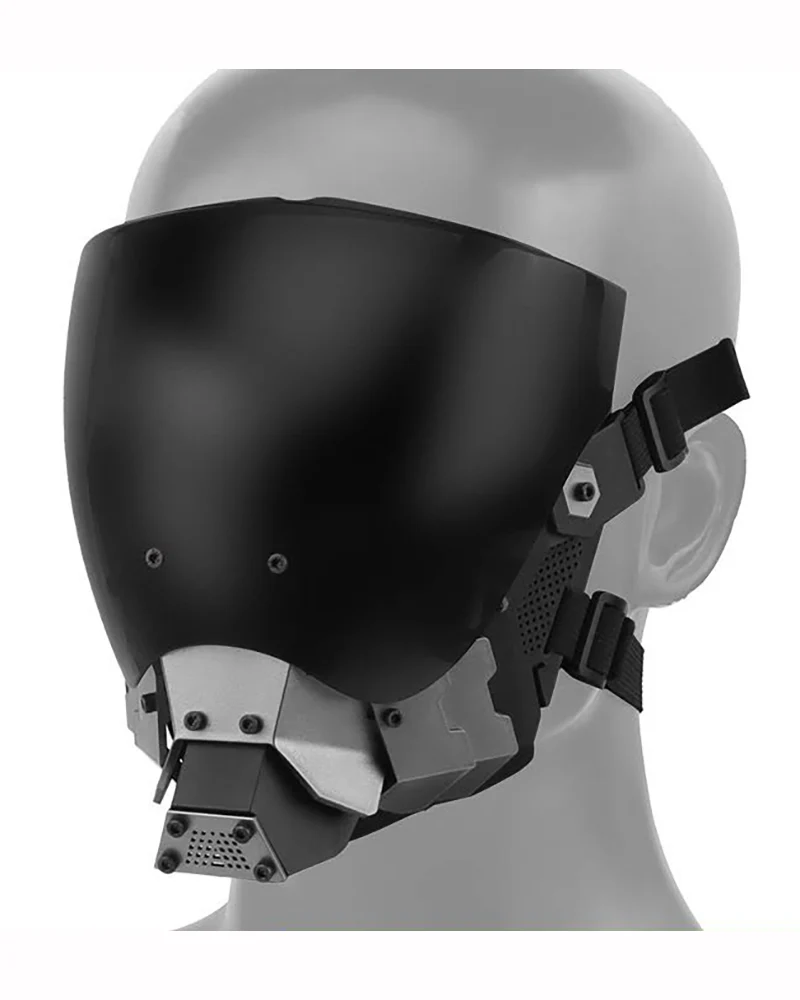 Cyberpunk Functional Half Helmet Mask - Image 9