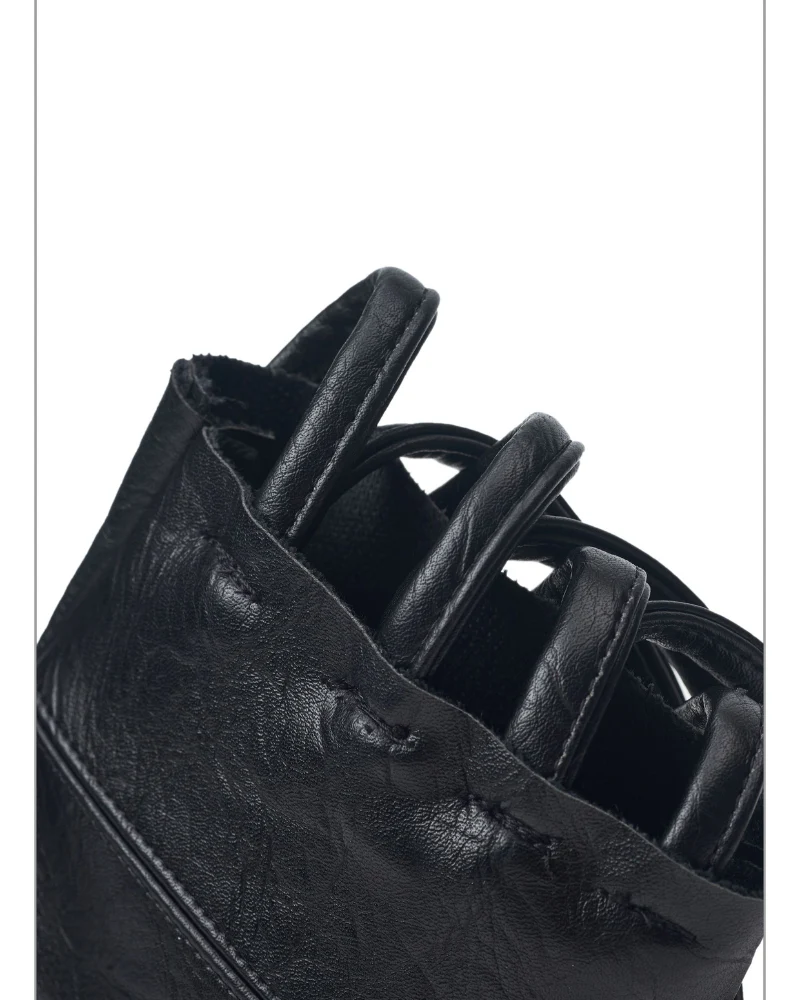 Cyberpunk Functional Zipper Motorcycle Fingerless Gloves - Image 10