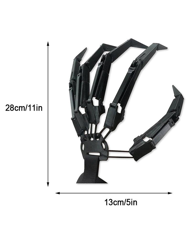 Cyberpunk Ghost Claw Articulated Fingers Gloves - Image 11