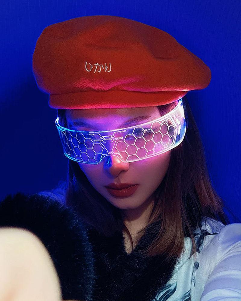 Cyberpunk Glowing Light Up Party LED Glasses - Image 11