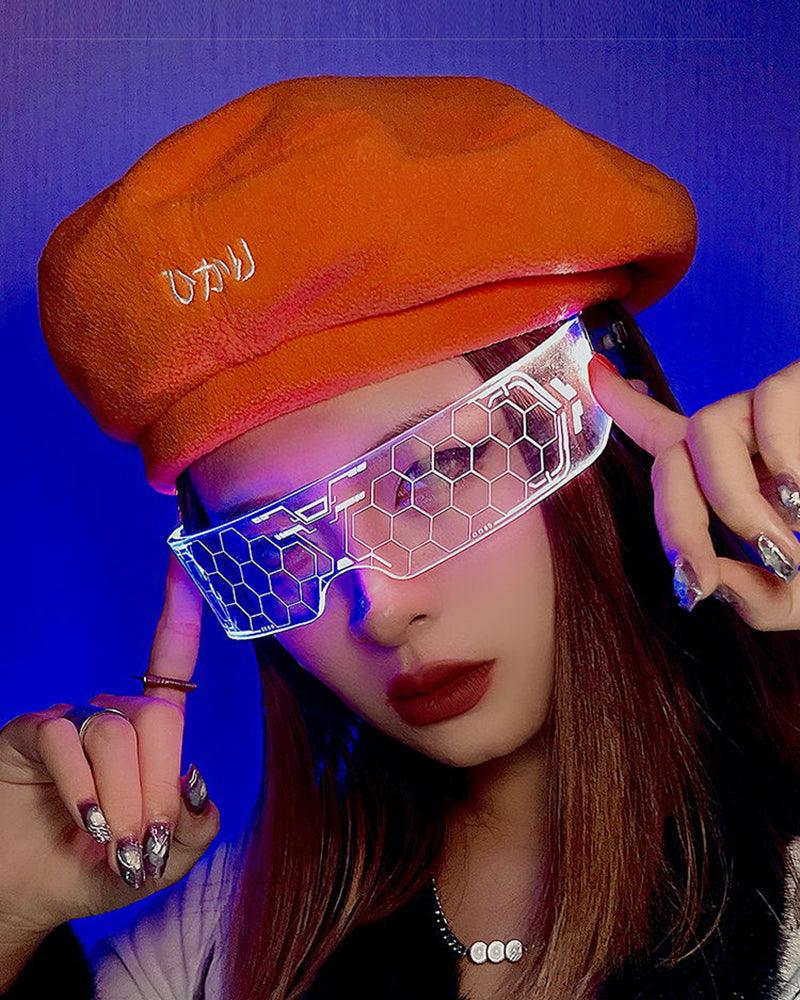 Cyberpunk Glowing Light Up Party LED Glasses - Image 4