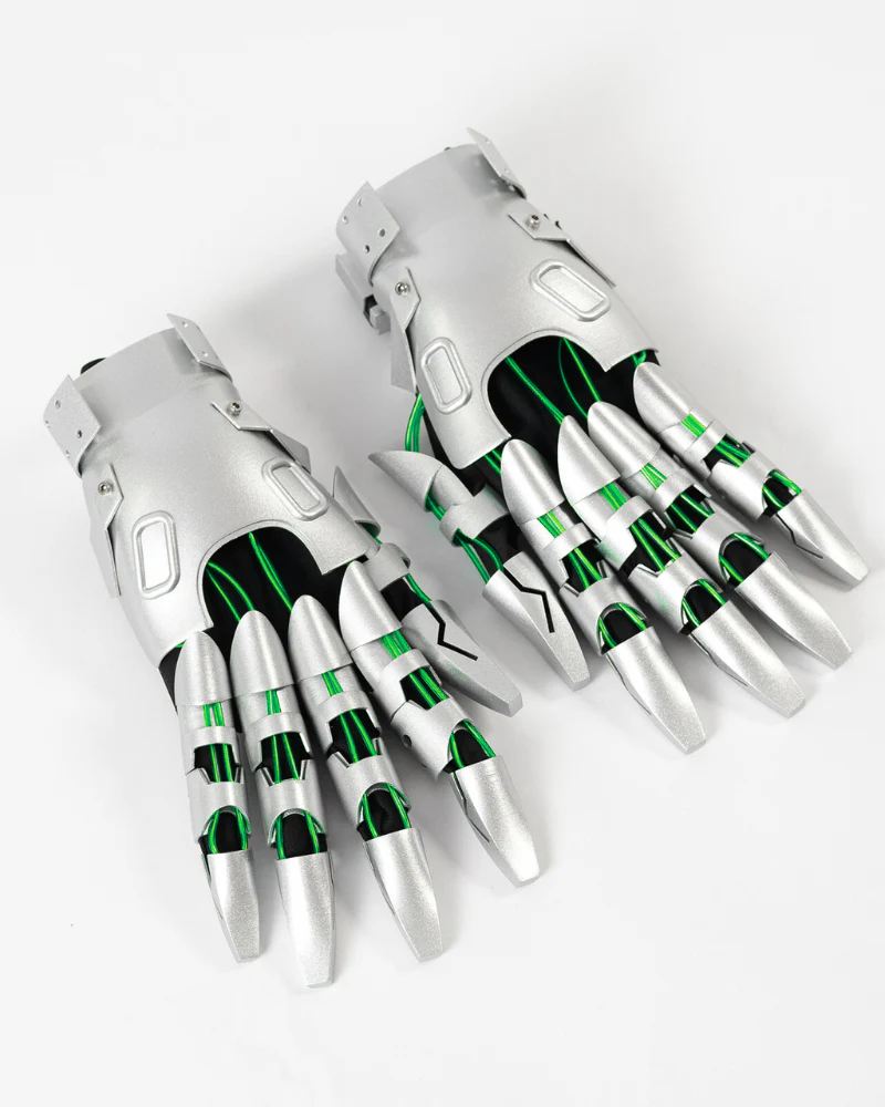 Cyberpunk Glowing Mechanical Hand Gloves - Image 15