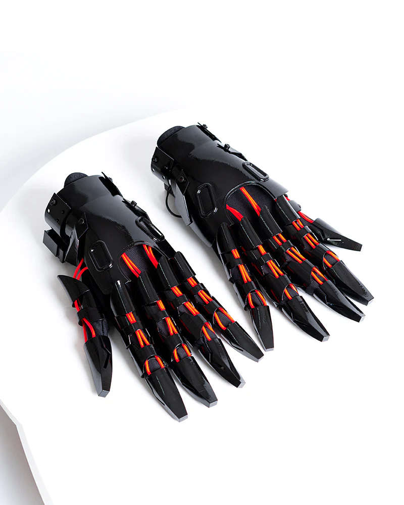 Cyberpunk Glowing Mechanical Hand Gloves - Image 4
