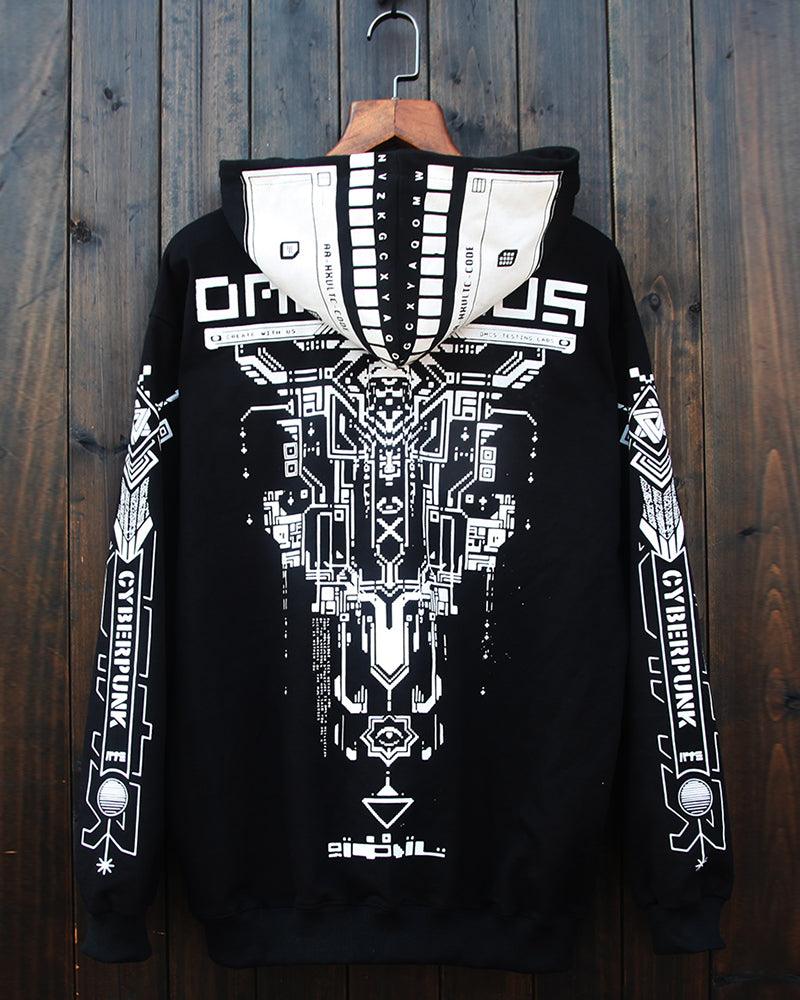 Cyberpunk Graphic Motorcycle Hoodie - Image 11