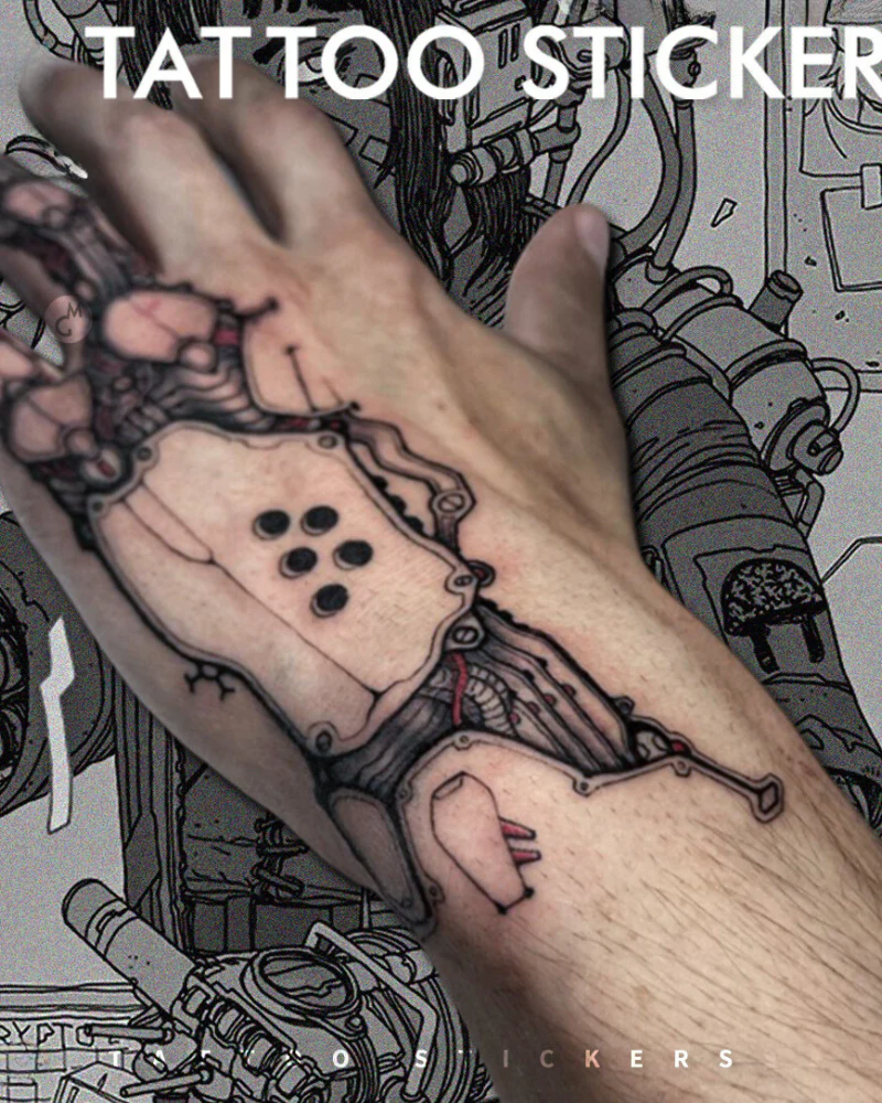 Cyberpunk Hand Tattoo - Image 2