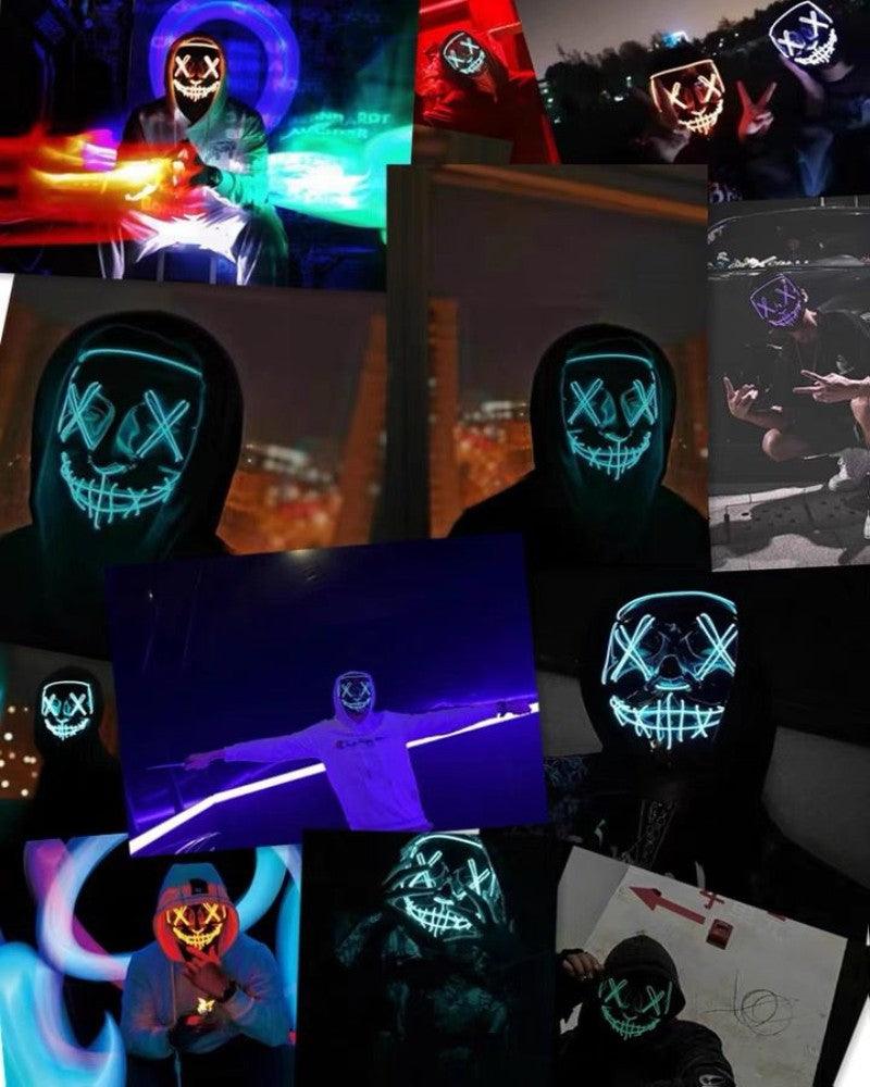 Cyberpunk LED Ghost Face Mask - Image 3