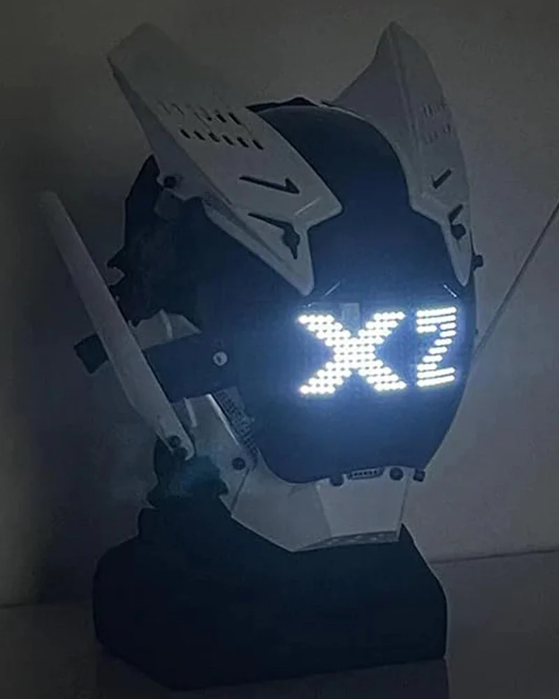Cyberpunk LED Light Helmet Mask - Image 5