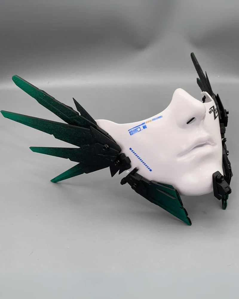 Cyberpunk Mecha Tech Half-Face Mask - Image 5