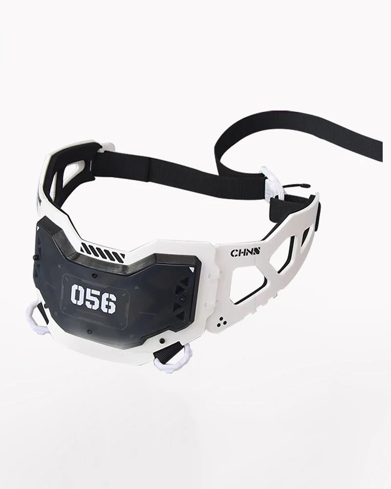 Cyberpunk Mechanical Futuristic Visor Mask and Neck Gaiter - Image 9