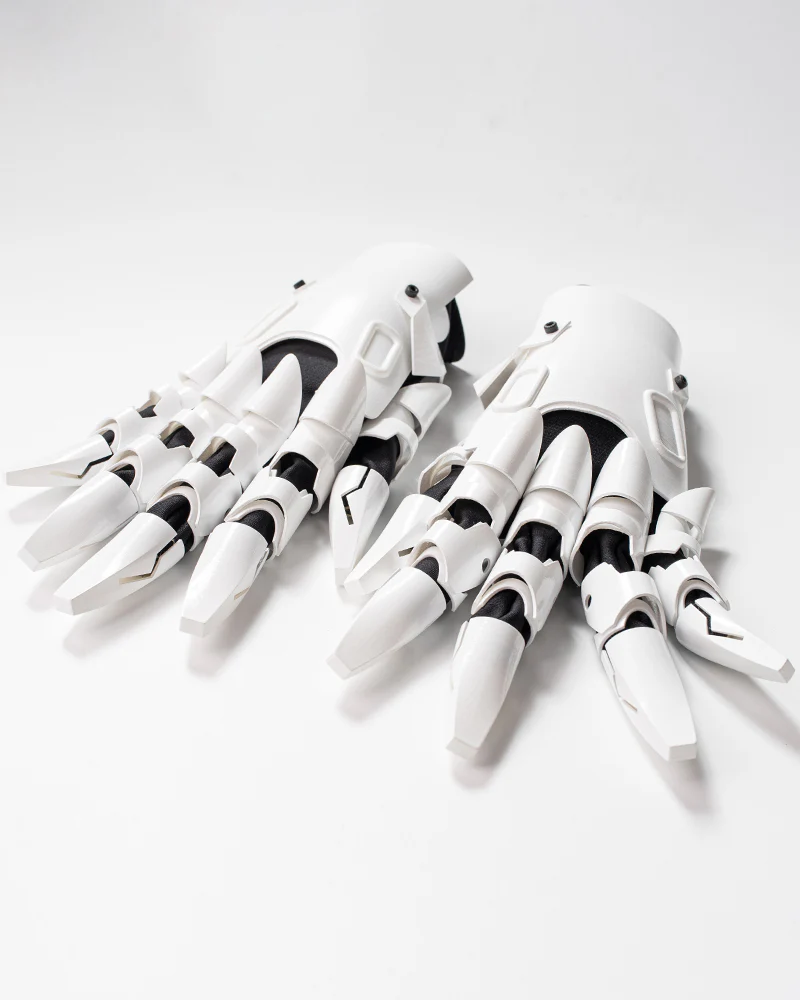 Cyberpunk Mechanical Knight Hand Gloves - Image 4