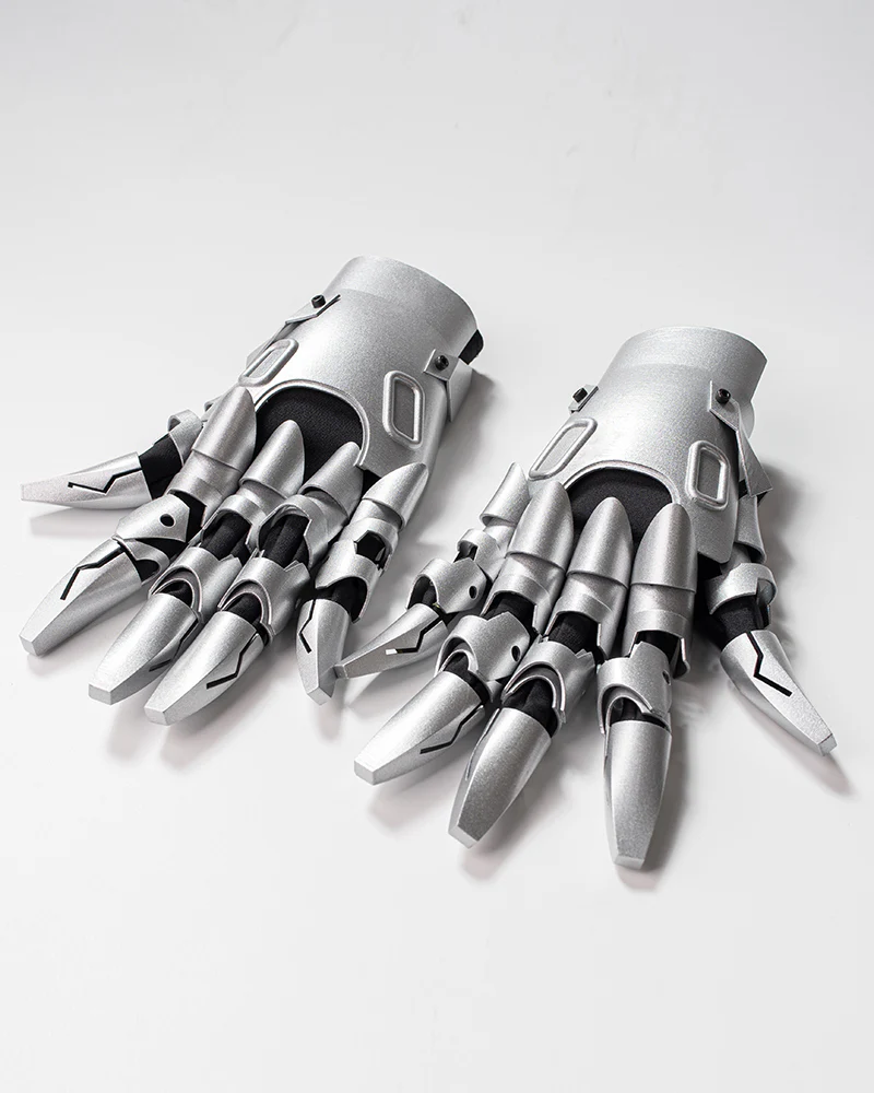 Cyberpunk Mechanical Knight Hand Gloves - Image 5