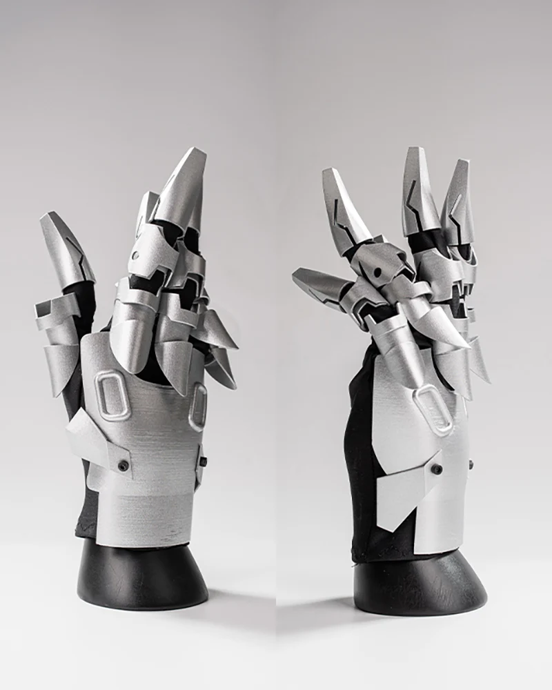 Cyberpunk Mechanical Knight Hand Gloves - Image 6