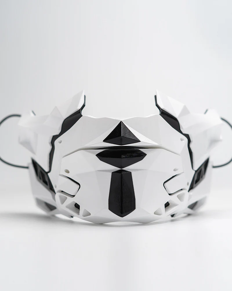 Cyberpunk Samurai Half Face Mask - Image 3