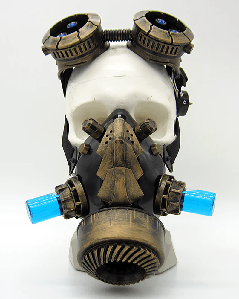 Cyberpunk Steampunk Glow Goggles And Mask (Sold Separately) - Image 10