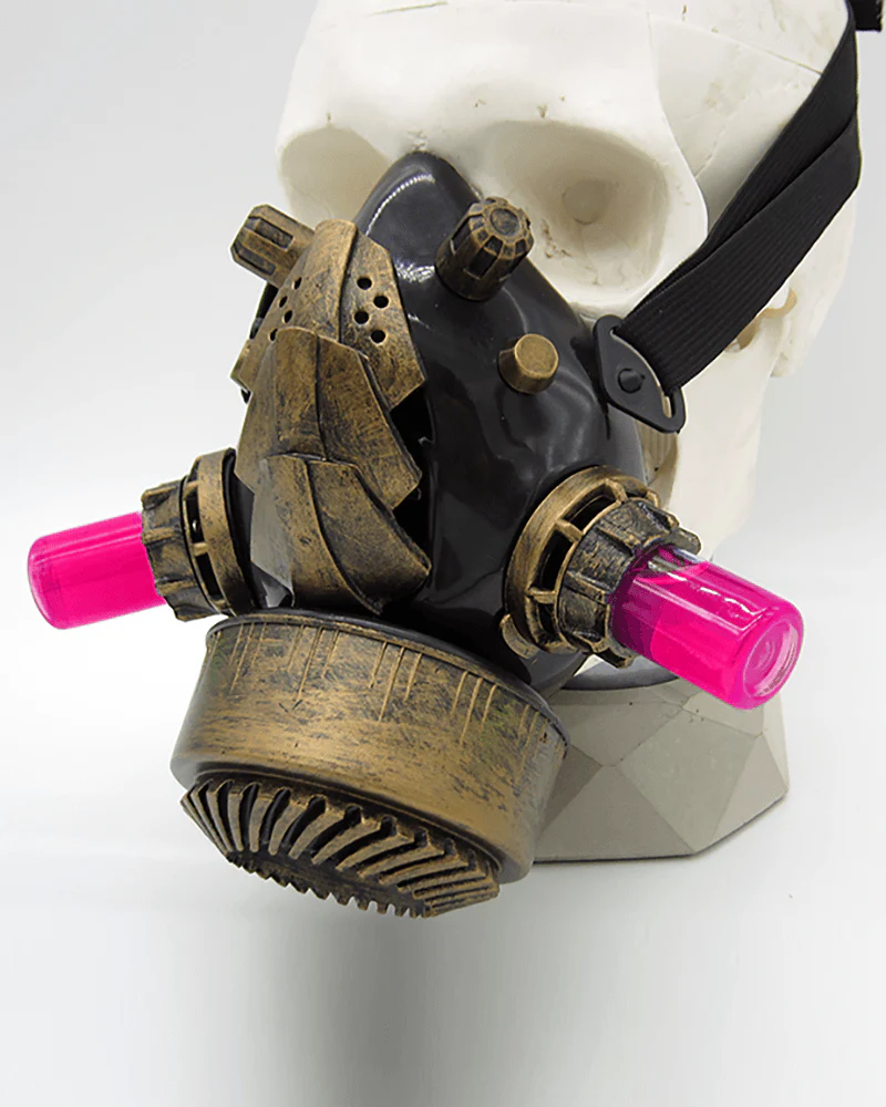 Cyberpunk Steampunk Glow Goggles And Mask (Sold Separately) - Image 4