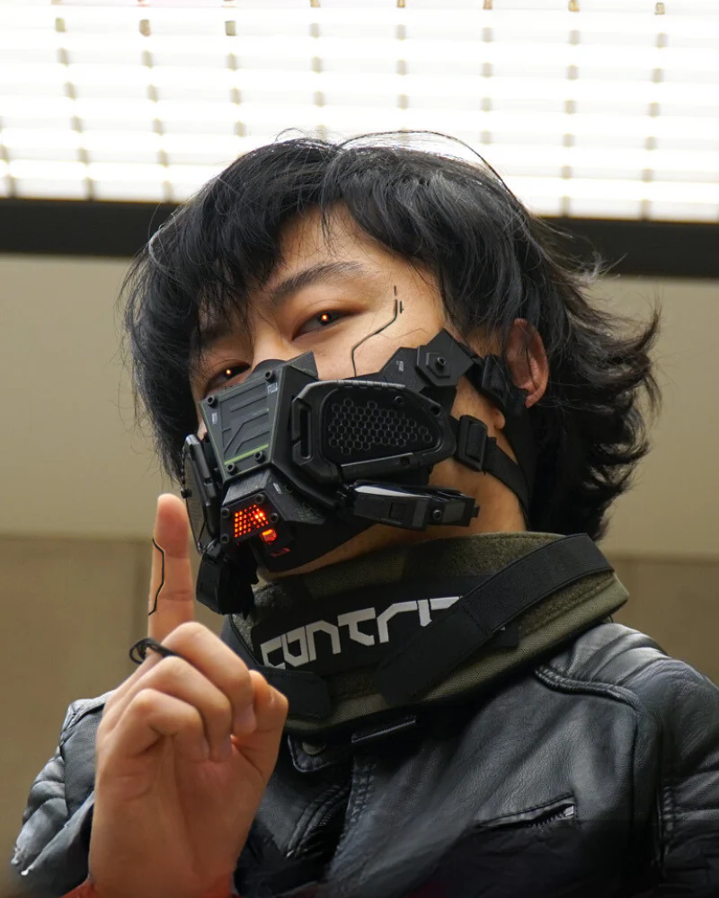 Cyberpunk Tech Half Face Mask - Image 2