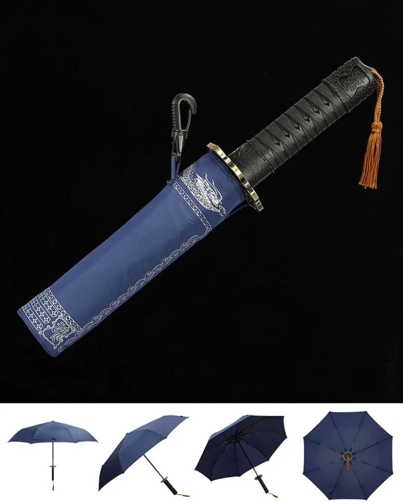 Cyberpunk Techwear Mini Katana Umbrella - Image 7
