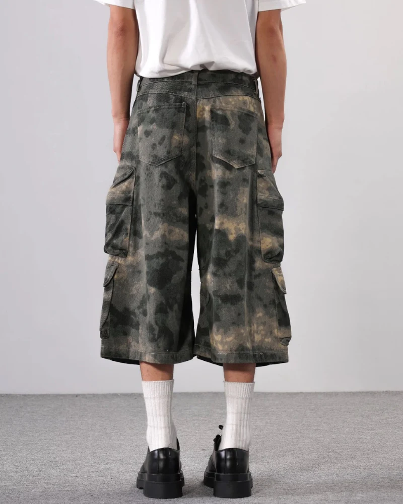 Techwear Denim Style Camo Jorts for Women - Image 5