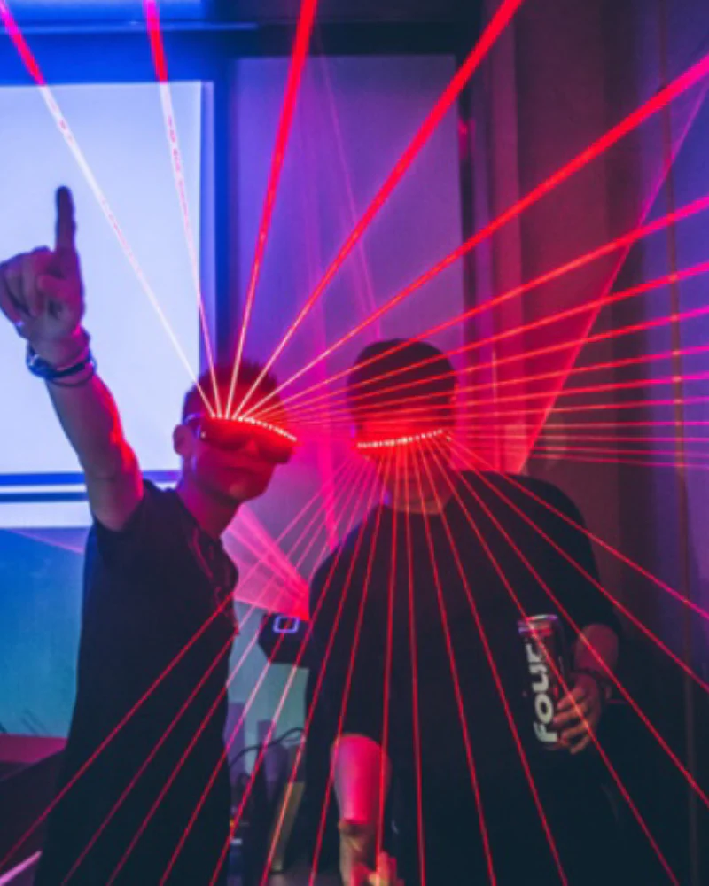 DJ Performance LED Rave Laser Glasses - Image 9