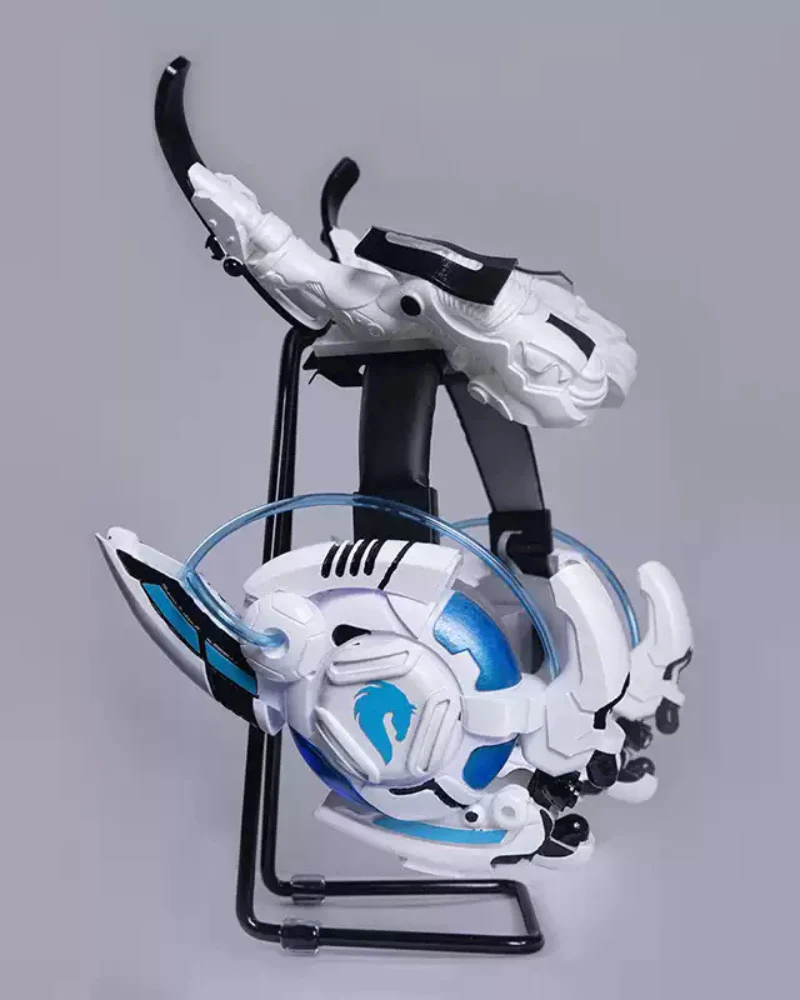 Fallen Angel Futuristic Cosplay Cyberpunk White Headband And Mask (Sold Separately) - Image 21