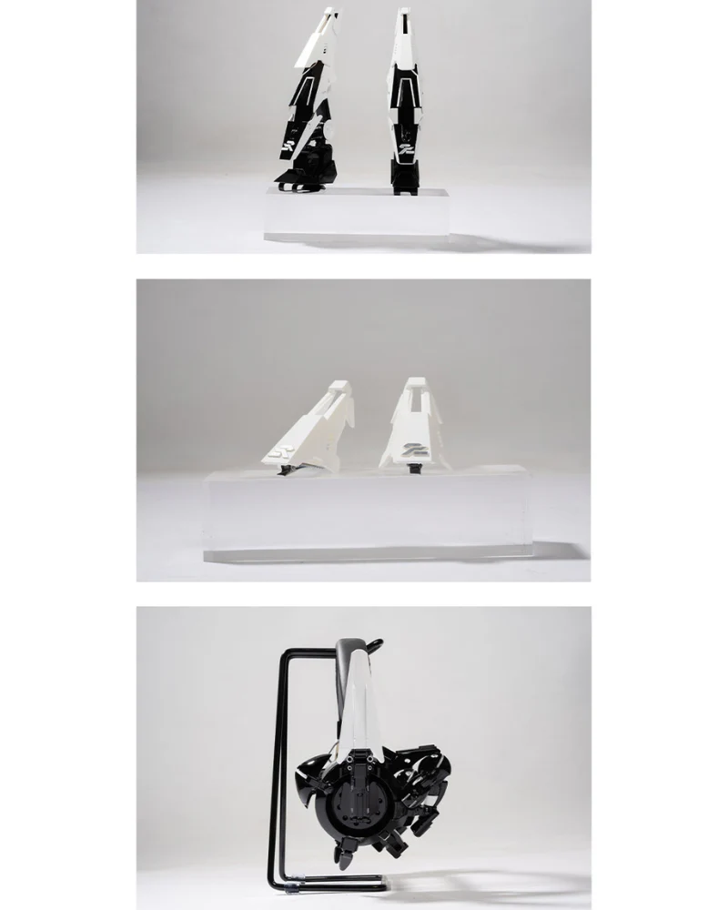 Fallen Angel Futuristic Cosplay Cyberpunk White Headband And Mask (Sold Separately) - Image 7