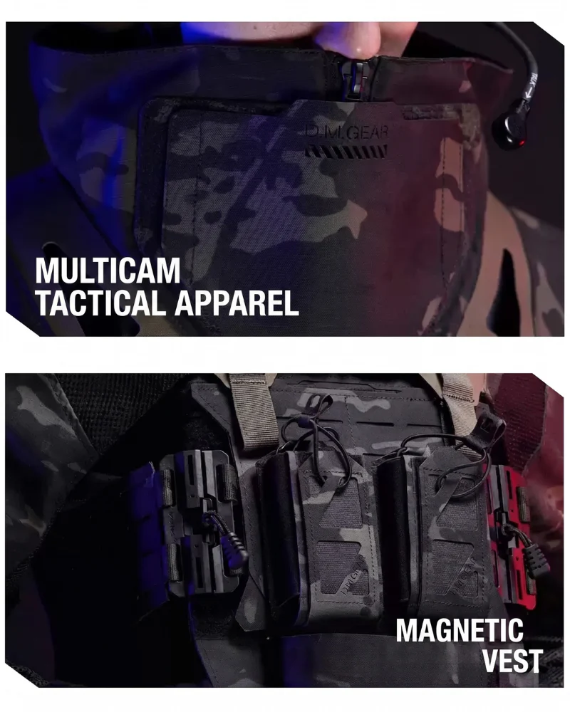 Functional Breathable Tactical Combat Jacket & Vest Set - Image 15