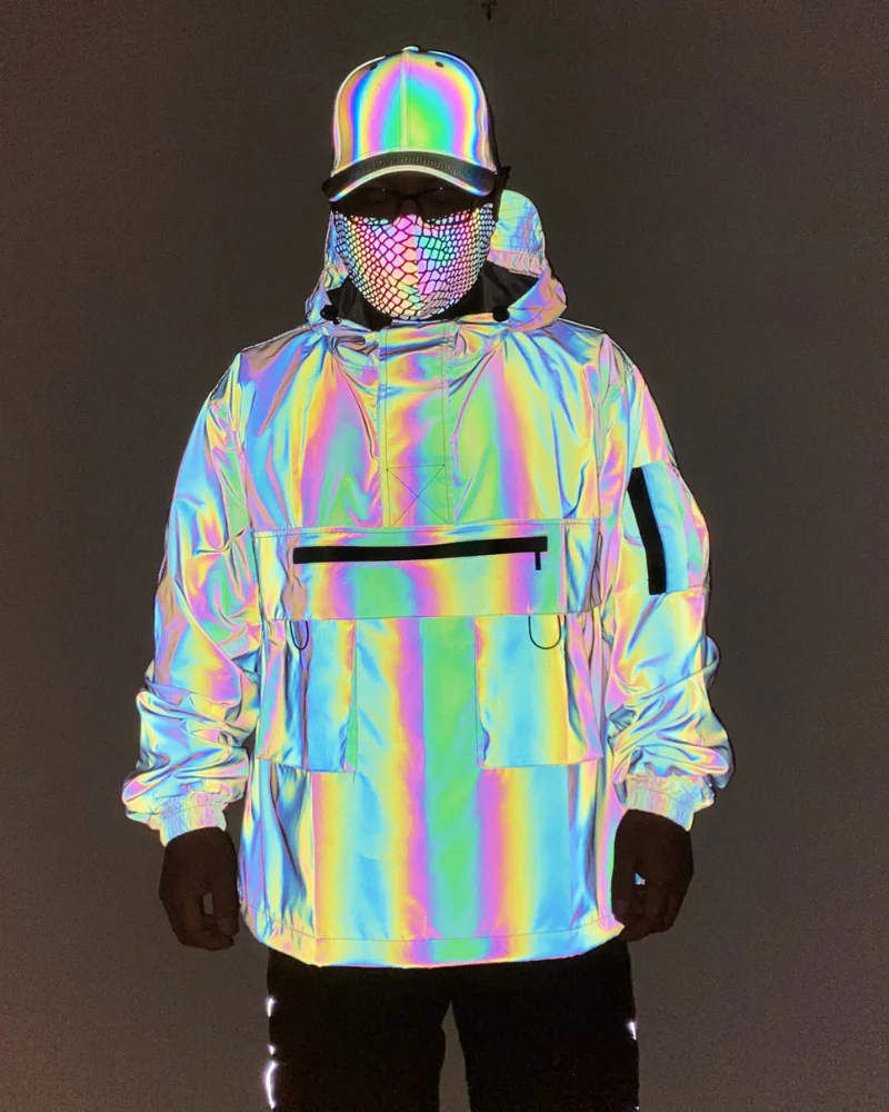 Functional Reflective Half-Zip Hooded Jacket - Image 8