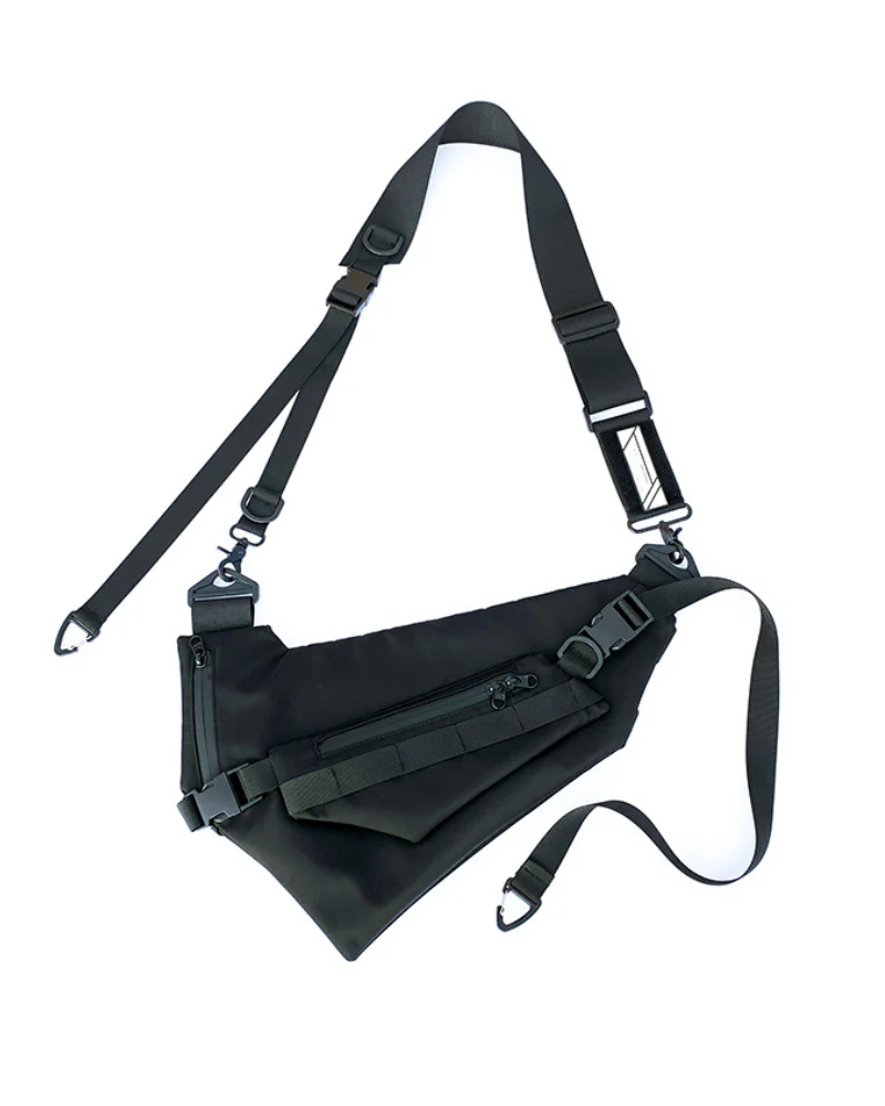 Functional Detachable Black Sling Chest Bag - Image 10
