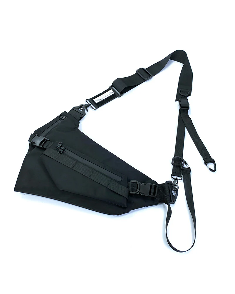 Functional Detachable Black Sling Chest Bag - Image 11