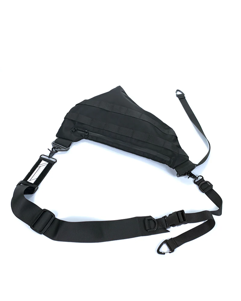 Functional Detachable Black Sling Chest Bag - Image 12