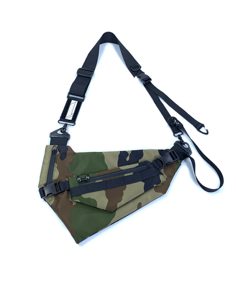 Functional Detachable Black Sling Chest Bag - Image 17