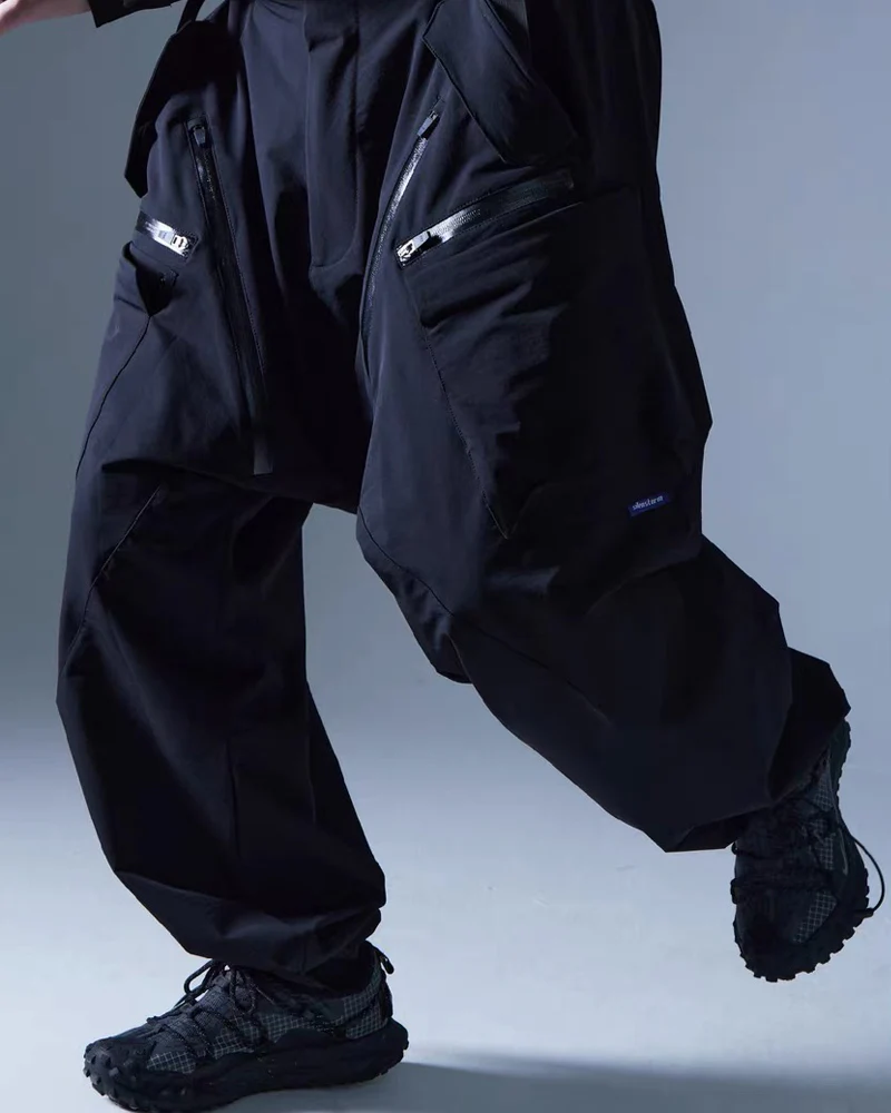 Functional Drop-Crotch Cargo Pants - Image 5