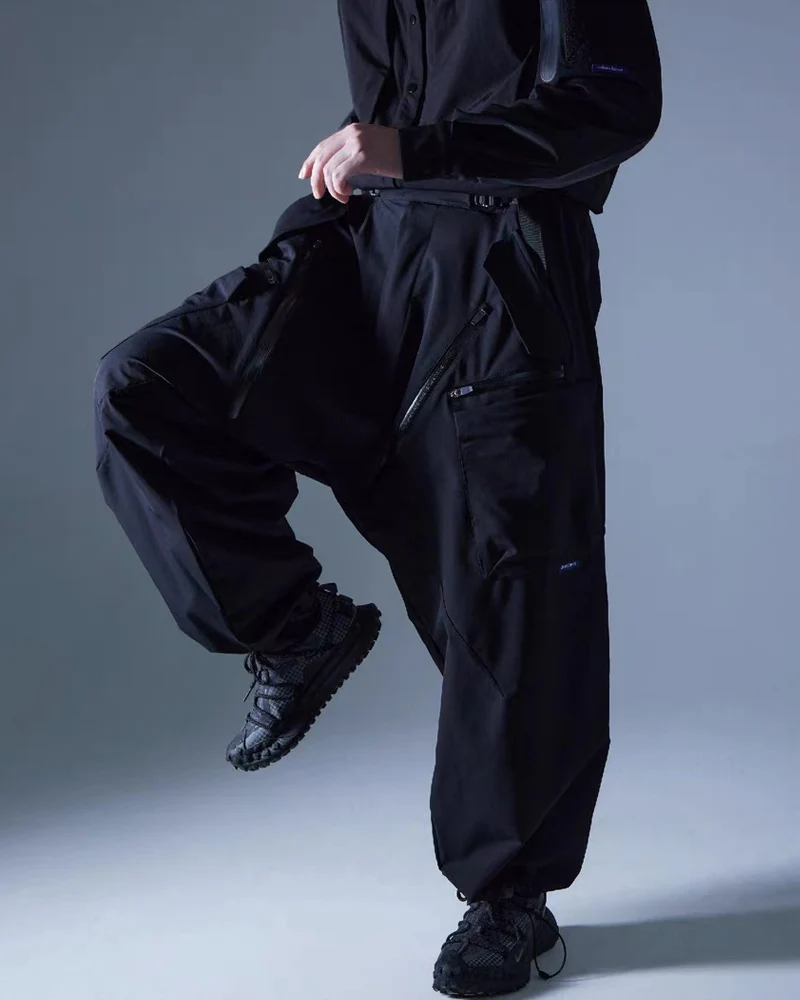 Functional Drop-Crotch Cargo Pants - Image 6