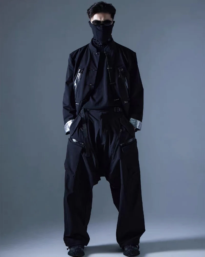 Functional Drop-Crotch Cargo Pants - Image 7