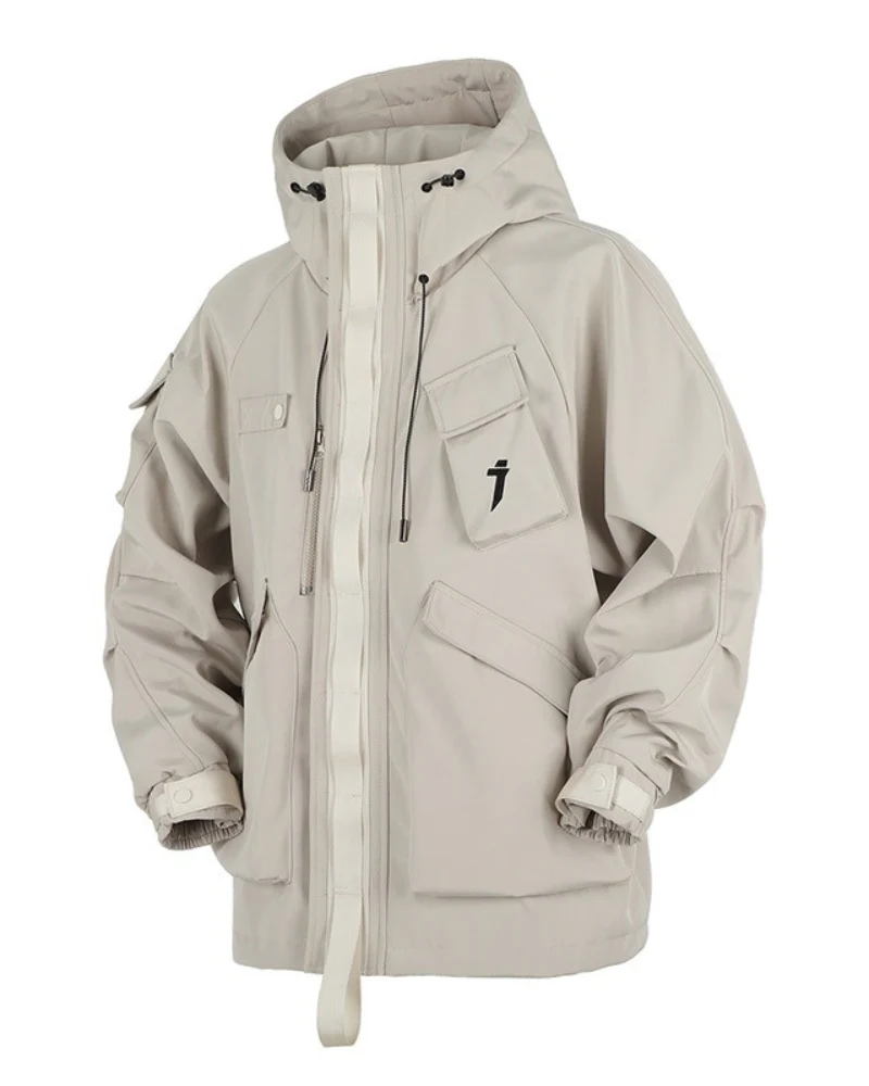 Functional Multi-Pocket Unisex Hooded Jacket - Image 9