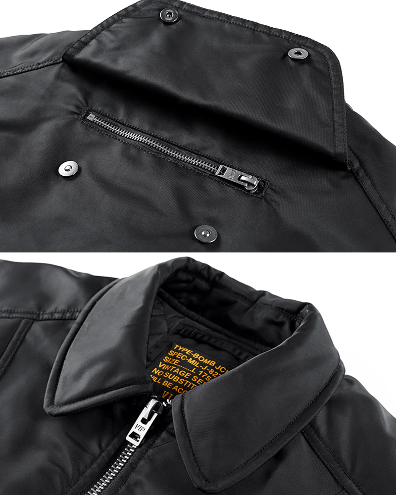 Functional Techwear Cotton Bomber Jacket - Image 6