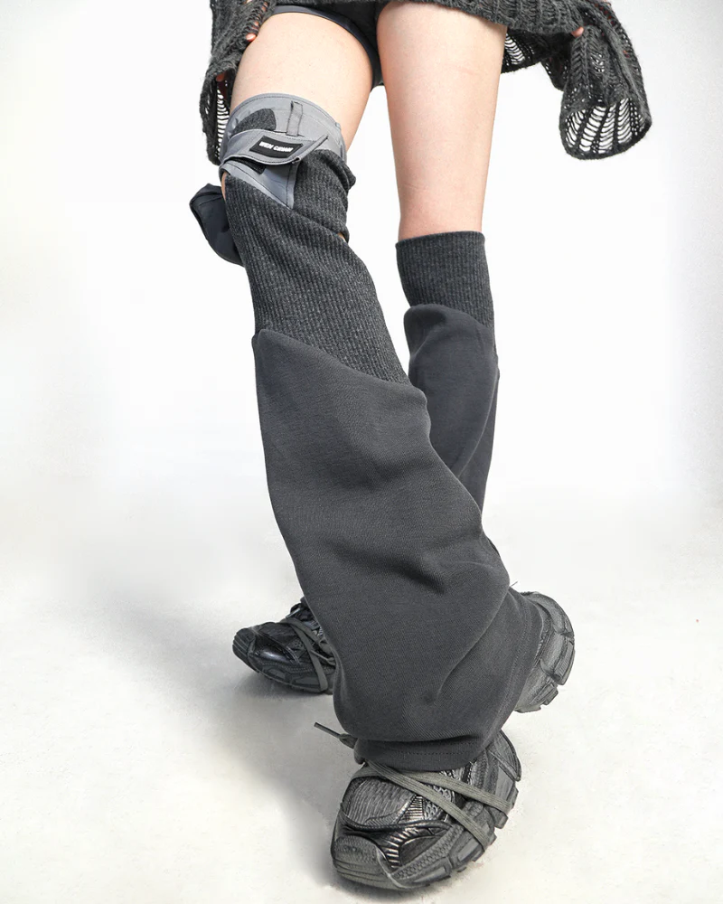 Future-Tech Asymmetrical Y2K Mech Leg Covers - Image 3